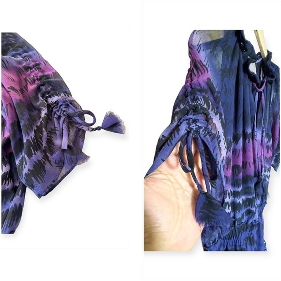 Misa Los Angeles Becca Dress Purple Tie Dye, Size Small‎ - Picture 12 of 16